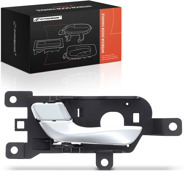 Rear Driver Silver handle & knob Interior Door Handle for 2013-2019 Hyundai Santa Fe