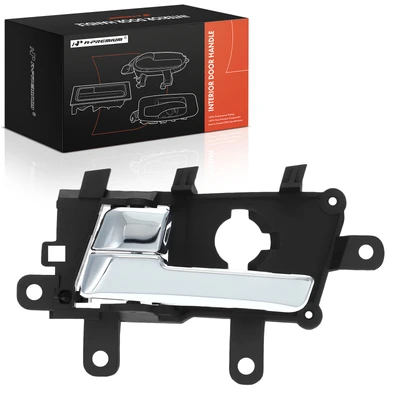 Rear Driver Chrome & Black Interior Door Handle