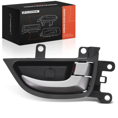 Rear Passenger Gray & Black Interior Door Handle