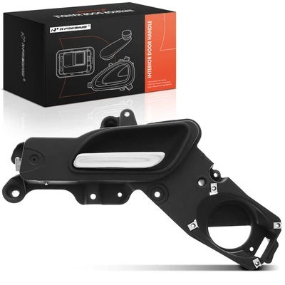 Front Driver Chrome & Black Interior Door Handle