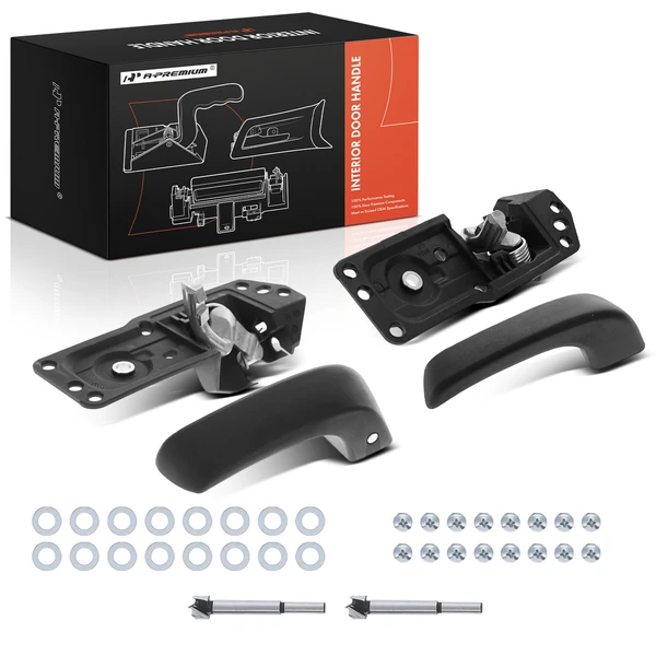 2 Pcs Black Interior Door Handle Repair Kit for Chevy Silverado