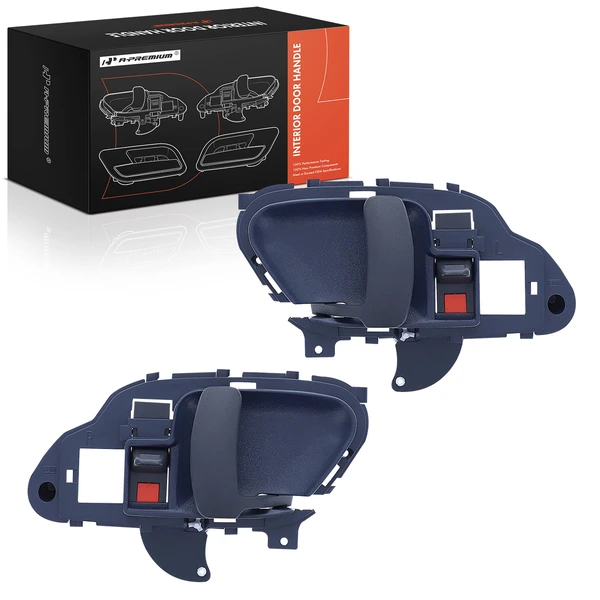 2 Pcs Textured Blue Interior Door Handle for 1995-1999 GMC K1500