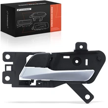 Rear Driver Black+Silver Interior Door Handle