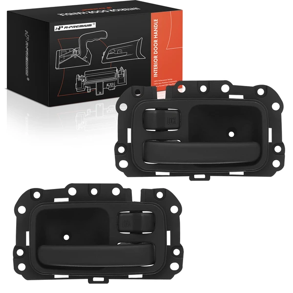 2 Pcs Front & Rear Textured Black Interior Door Handle for Jeep Cherokee XJ 97-01