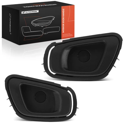 2 Pcs Front Black Interior Door Handle