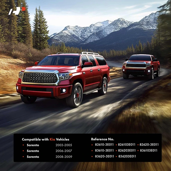 4 Pcs Front & Rear Chrome Interior Door Handle for Kia Sorento 2003-2009