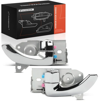 2 Pcs Front Chrome Interior Door Handle