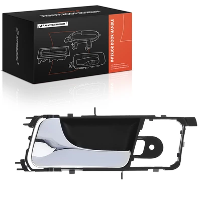 Front Driver Chrome & Black Interior Door Handle