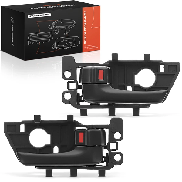 2 Pcs Black Interior Door Handle for 2010-2013 Kia Forte