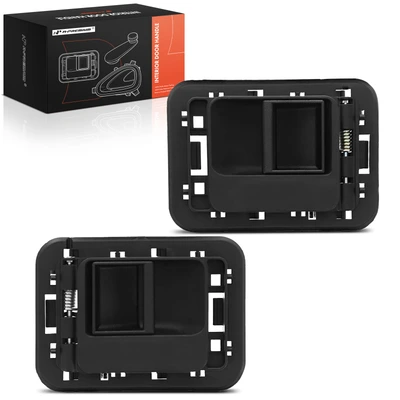 2 Pcs Front Black Interior Door Handle