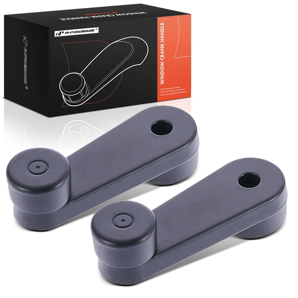 2 Pcs Driver & Passenger Black Window Crank Handle for 2003-2007 Freightliner Classic