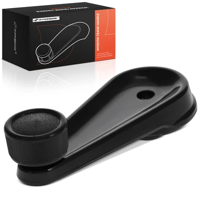 Driver or Passenger Black Window Regulator Handle