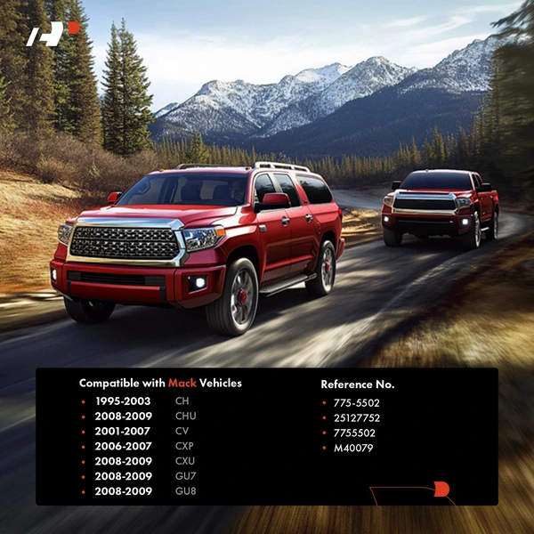 Driver or Passenger Chrome Window Crank Handle for Mack CHU CV CXP CXU GU7 GU8