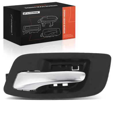 Front Driver Silver & Black Interior Door Handle
