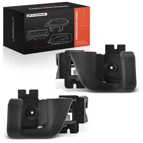 2 Pcs Front Textured Black Interior Door Handle for 1992 Ford Ranger