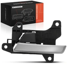 Front Driver or Rear Driver Silver & Black Interior Door Handle