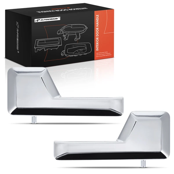 2 Pcs Front & Rear Chrome Interior Door Handle for Ford Edge Lincoln MKX 2007-2015