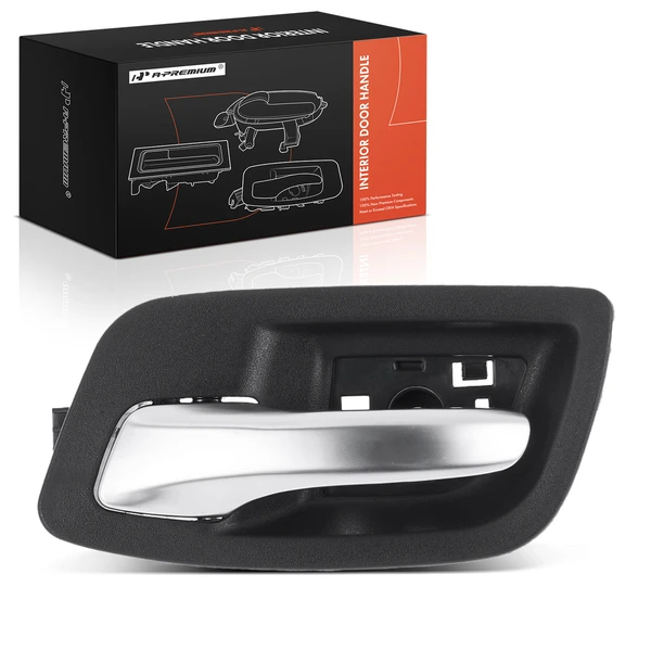 Rear Driver Silver & Black Interior Door Handle for Chrysler 300 2011-2016