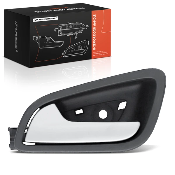 Rear Driver Black & Silver Interior Door Handle for 2013-2019 Ford Escape