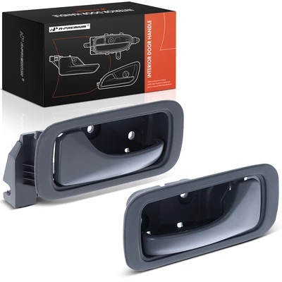 2 Pcs Rear Gray Interior Door Handle