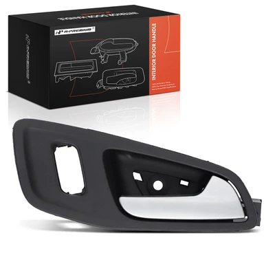 Front Passenger Black & Silver Interior Door Handle