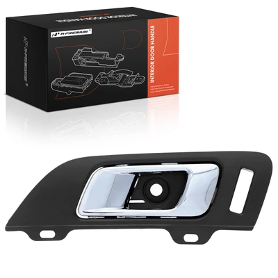Front Driver Chrome & Black Interior Door Handle