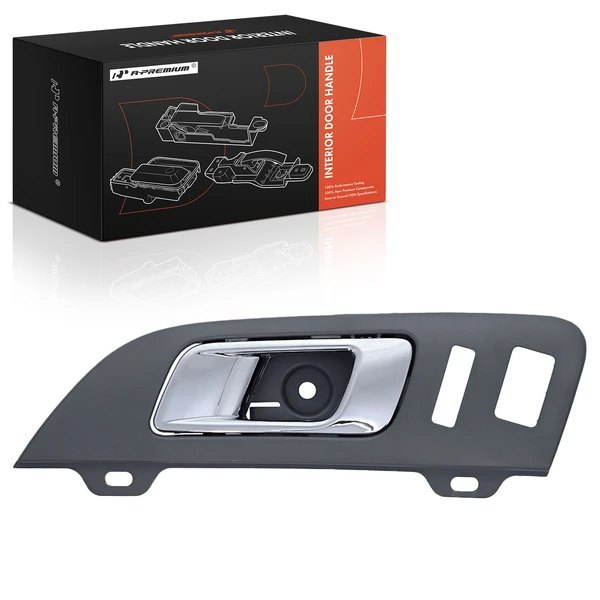 Front Driver Chrome & Gray Stone Interior Door Handle for Lincoln MKT 2010-2016