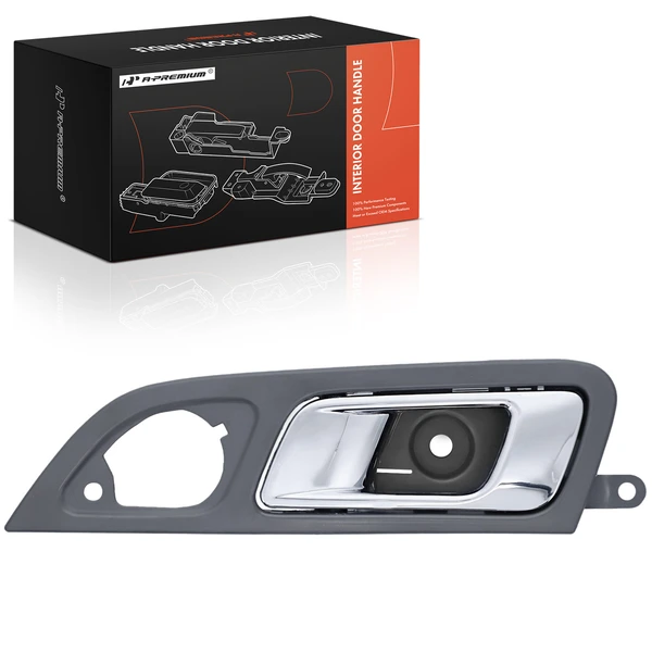 Rear Driver Chrome & Gray Stone Interior Door Handle for Lincoln MKT 2010-2012