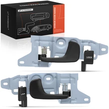 2 Pcs Front Black Interior Door Handle
