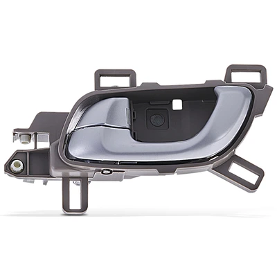 Front Driver Silver & Beige Interior Door Handle