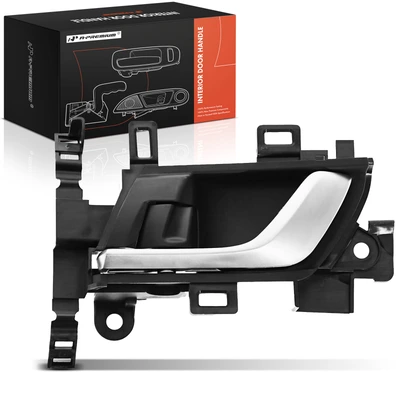 Front Driver Black & Silver Interior Door Handle
