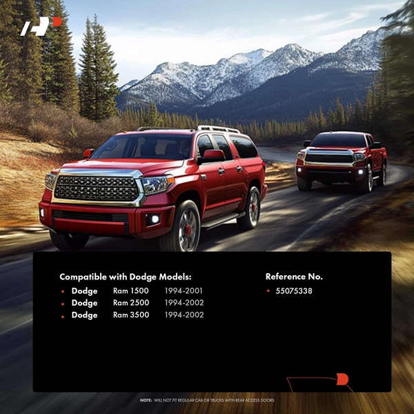 Front Passenger Interior Door Handle for Dodge Ram 1500 1994-2001 Ram 2500 Ram 3500