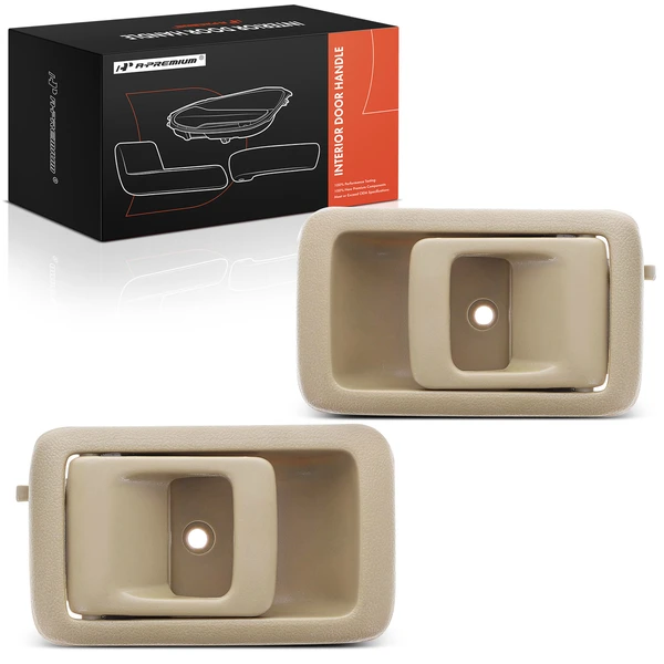 2 Pcs Driver & Passenger Beige Interior Door Handle for Toyota 4Runner Camry
