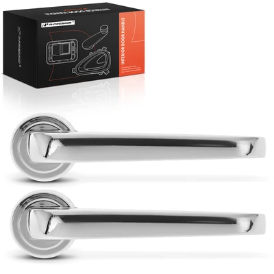 2 Pcs Front Chrome Interior Door Handle