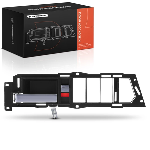 Front Driver Chrome Black Interior Door Handle for 1988-1994 GMC C3500