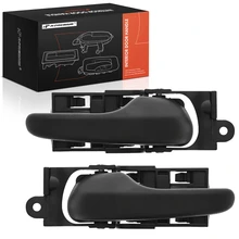 2 Pcs Front Textured Black Interior Door Handle for 2004 Ford F-150 Heritage