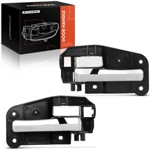 2 Pcs Front Chrome Black Interior Door Handle for 2000-2002 Lincoln LS