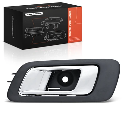 Rear Driver Black & Chrome Interior Door Handle