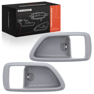2 Pcs Front & Rear Gray Interior Door Handle