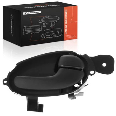 Front Passenger or Rear Passenger Black Interior Door Handle