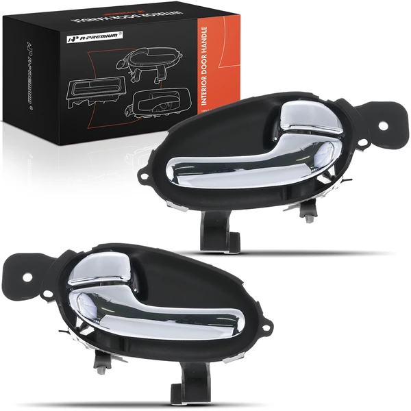 2 Pcs Front & Rear Chrome Interior Door Handle for 2003-2008 Isuzu Ascender