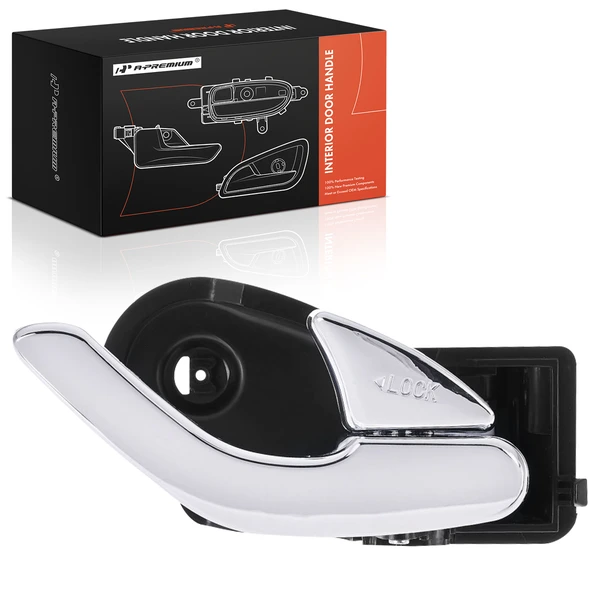 Front Passenger Chrome & Black Interior Door Handle for 2001-2006 Mazda Tribute