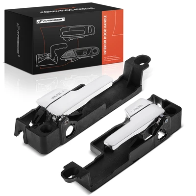 2 Pcs Front Chrome Interior Door Handle