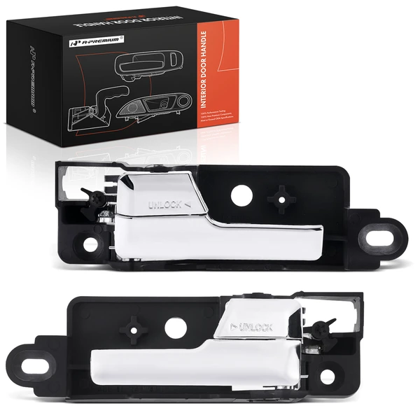 2 Pcs Rear Chrome Interior Door Handle for Ford Fusion