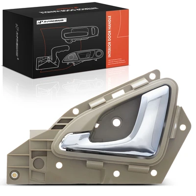 Front Driver Chrome & Ivory Interior Door Handle