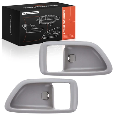 2 Pcs Front & Rear Beige Interior Door Handle
