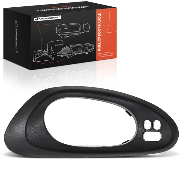 Front Driver Black Interior Door Handle Bezel for Chevy Trailblazer 2002-2009