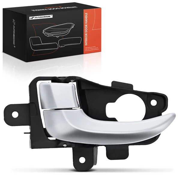 Front Passenger or Rear Passenger Silver Interior Door Handle for Hyundai Elantra GT 13-17