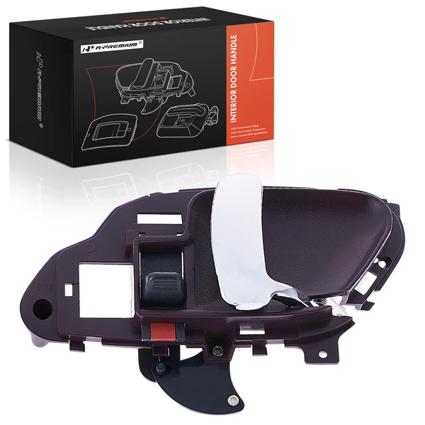 Front Passenger or Rear Passenger Chrome & Red Interior Door Handle for 1999-2000 Cadillac Escalade