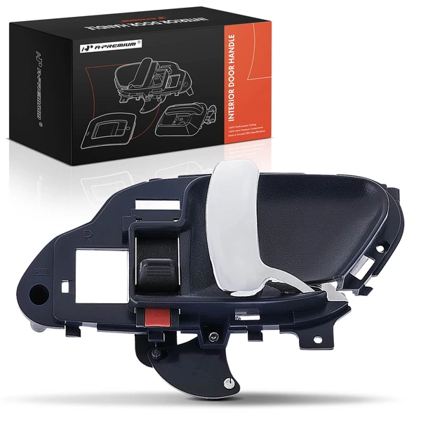 Front Passenger or Rear Passenger Chrome & Blue Interior Door Handle for 1999-2000 Cadillac Escalade